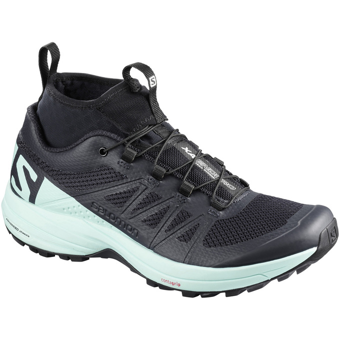 Salomon Singapore Womens Trail Running Shoes - XA ENDURO W Black/Light Blue | 12690-CLYK